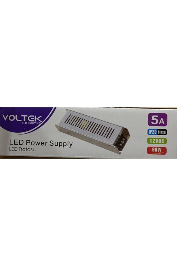 Voltek-Indoor Slim Case Fanless Led Transformers 5a-12v 1