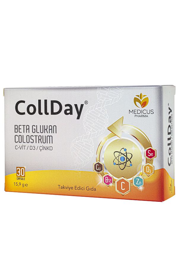 collday-مكمل غذائي يحتوي على بيتا جلوكان كولوستروم 30 كبسولة 1