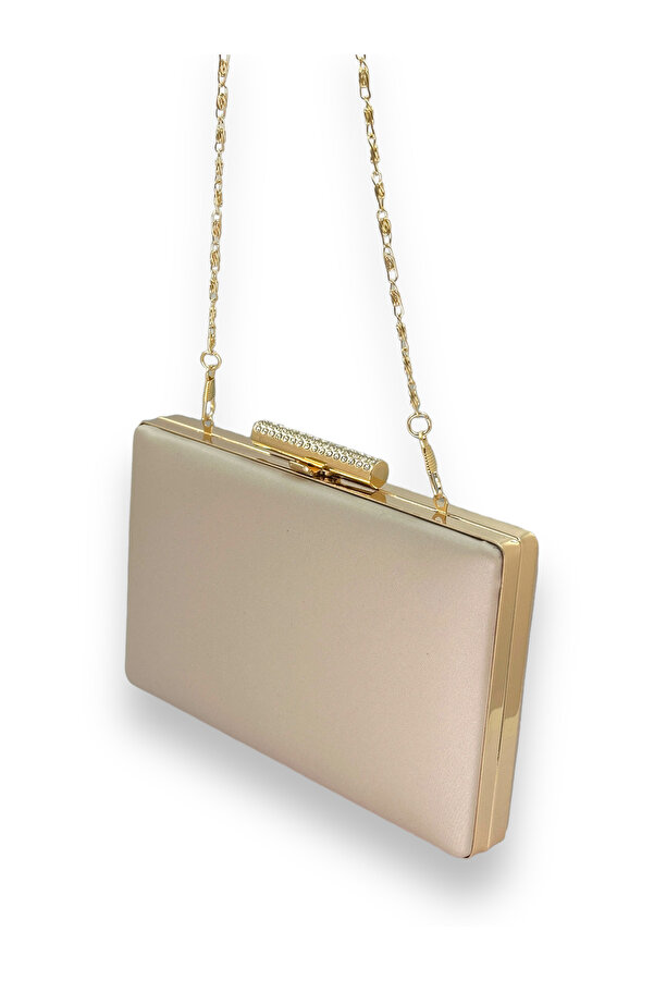 Biçanta Beige Color Non-Scratch Non-Handprint Matte Satin Evening