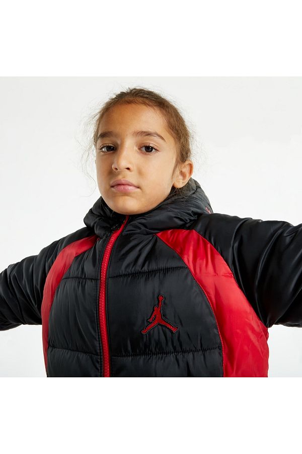 Black and red jordan jacket best sale