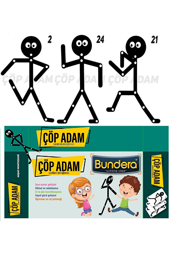 Bundera Yeni Çöp Adam Bionic Robot Man Eğitici Aktivite Ahşap Montesorri Oyuncağı