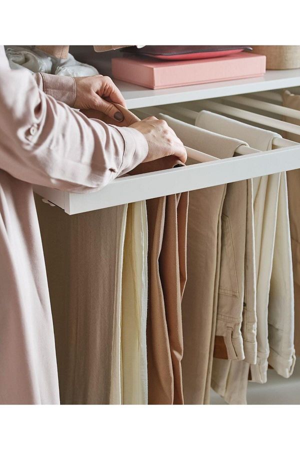 IKEA Komplement Sliding Trouser Hanger White 100x58 Cm Trendyol