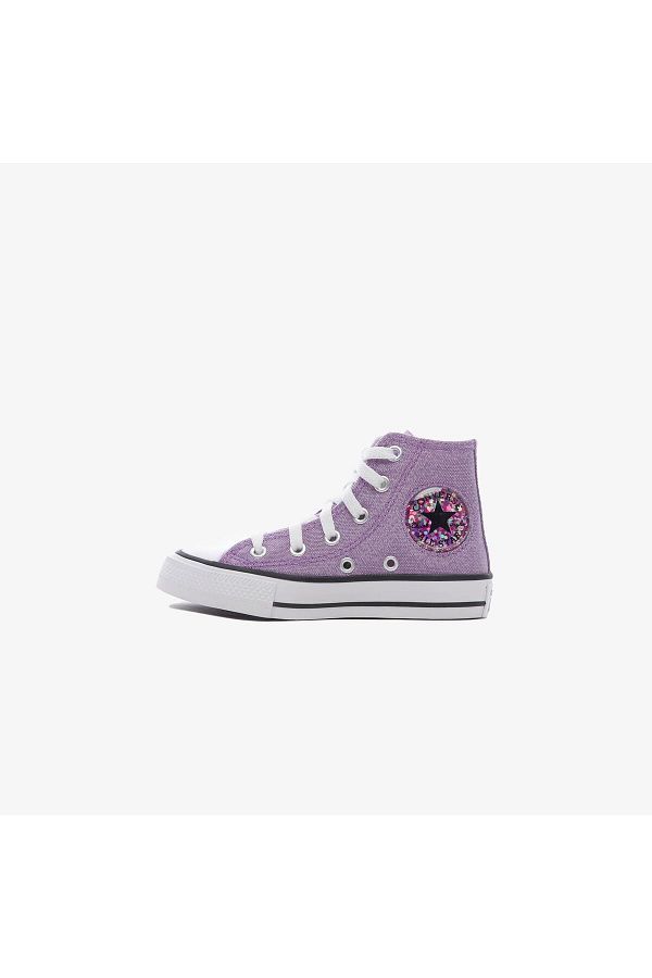Converse Chuck Taylor All Star Underwater Glitter Kids Purple Sneaker Trendyol