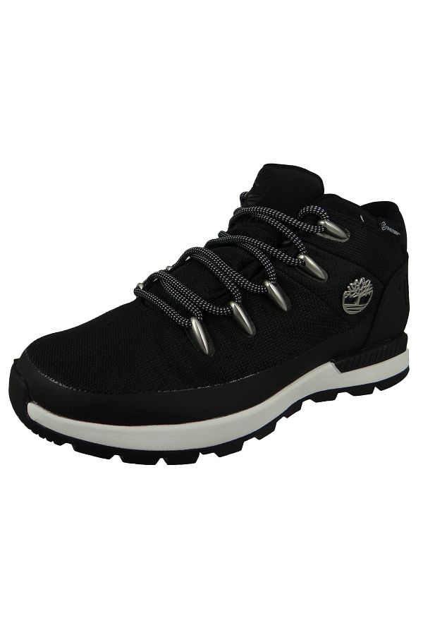 Timberland-Herren Sportliche Wanderschuhe Sprint Trekker WP Mid Boot CA266B TB0A266B015 Schwarz Black Mesh Text 1