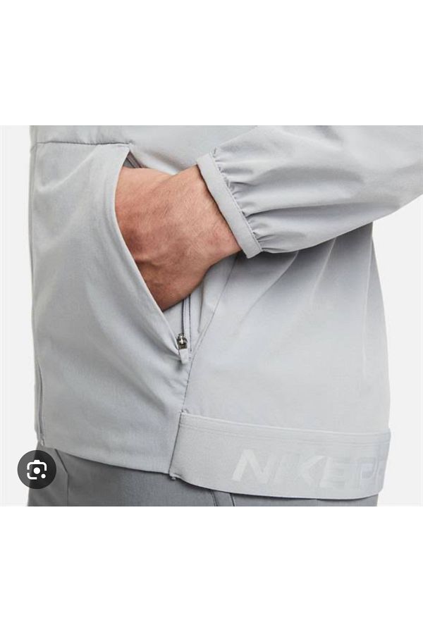 Nike Pro Dri FIT Flex Vent Max Men s Gray Jacket Trendyol