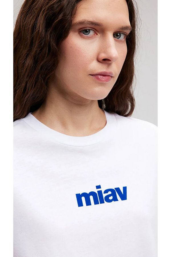 Mavi Miav Printed T Shirt Trendyol