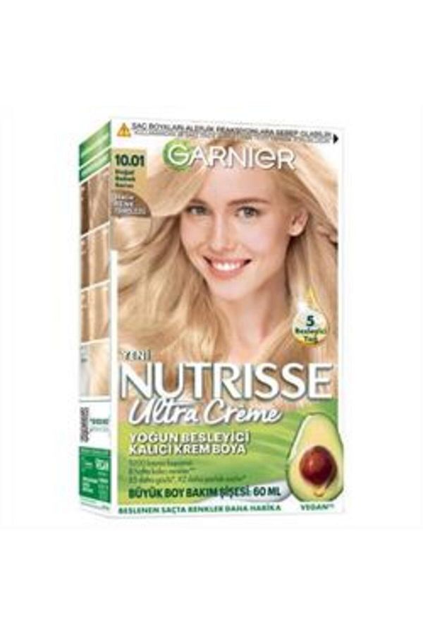 Garnier-Nutrisse Ultra Creme Hair Dye - 10-01 Natural Baby Blonde (1 Piece) 1