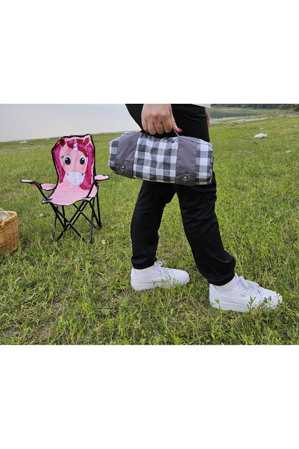 Masal Tasar m 2 Pieces Large Checkered Foldable Picnic Mat Set with Bag Gift for Holder Cover 170 170 Cushion 40 40 Trendyol