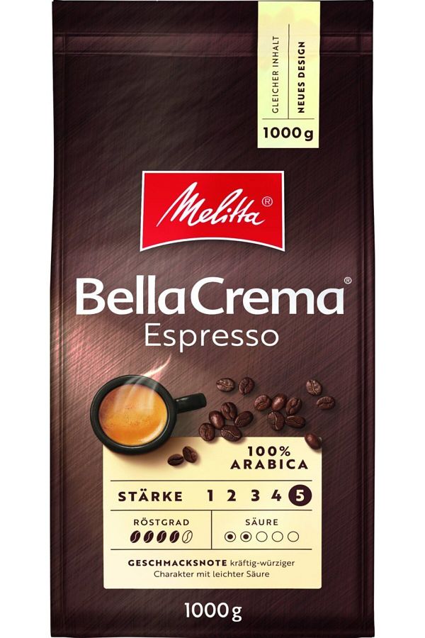 melitta-Bella Crema Espresso Core Coffee 2X1000Gr Set of 2 1