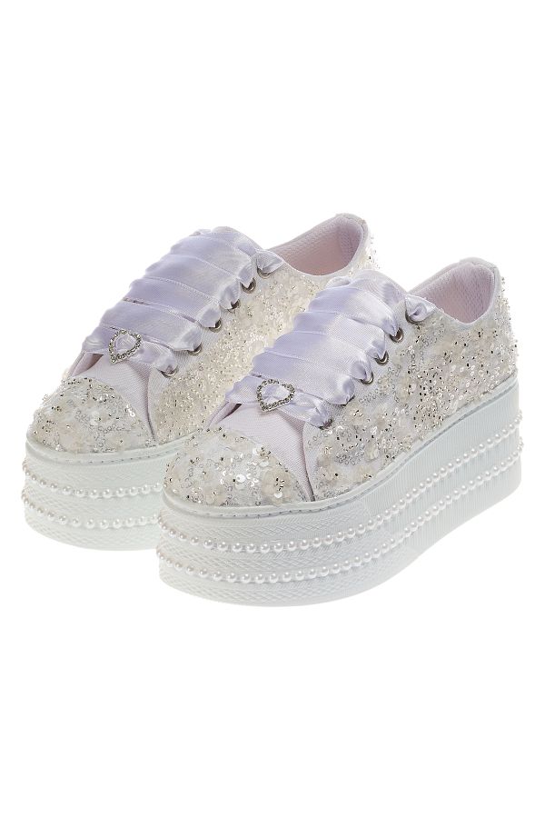 Platform bridal sneakers on sale