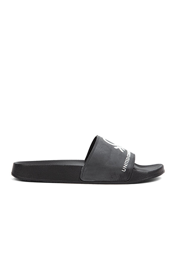 Benetton Black Men's Slippers BN-1271- Trendyol