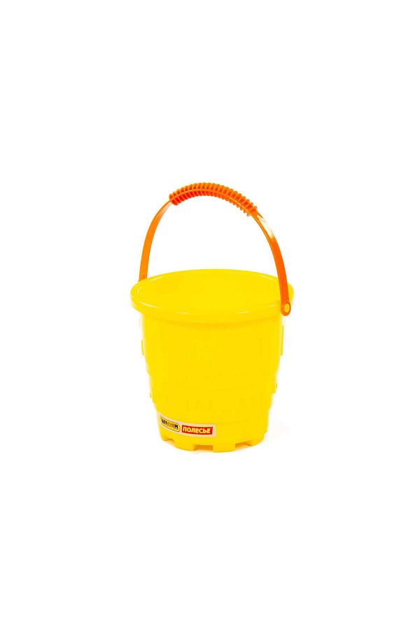 teknotrust-Age 1+ Large Yellow Single Castle Sand Bucket 1
