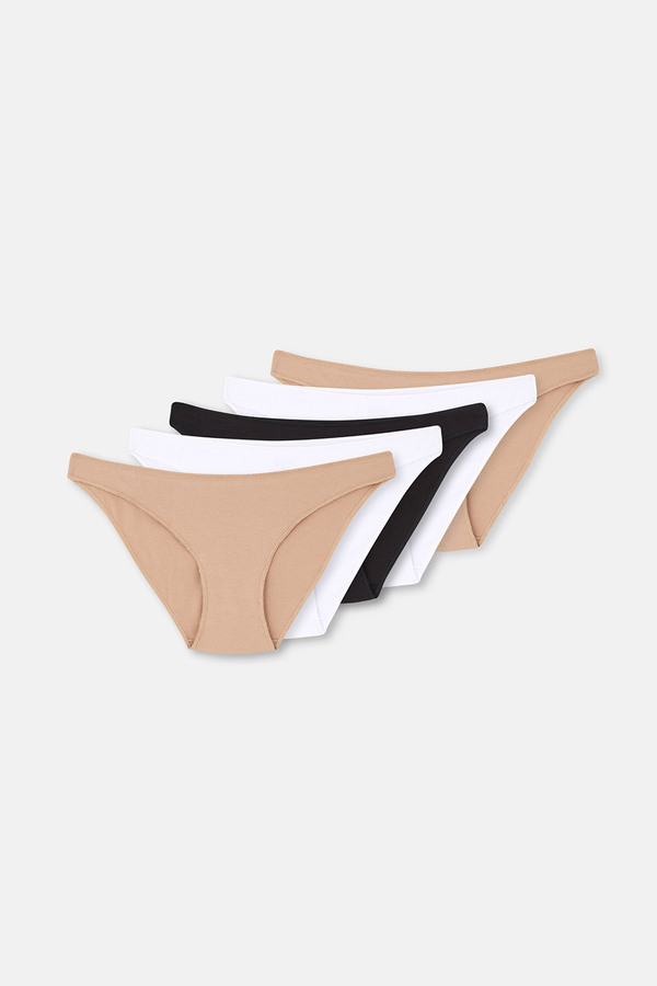 Dagi-Assorted Assorted 5-Piece Low Waist Women's Slip Panties 1