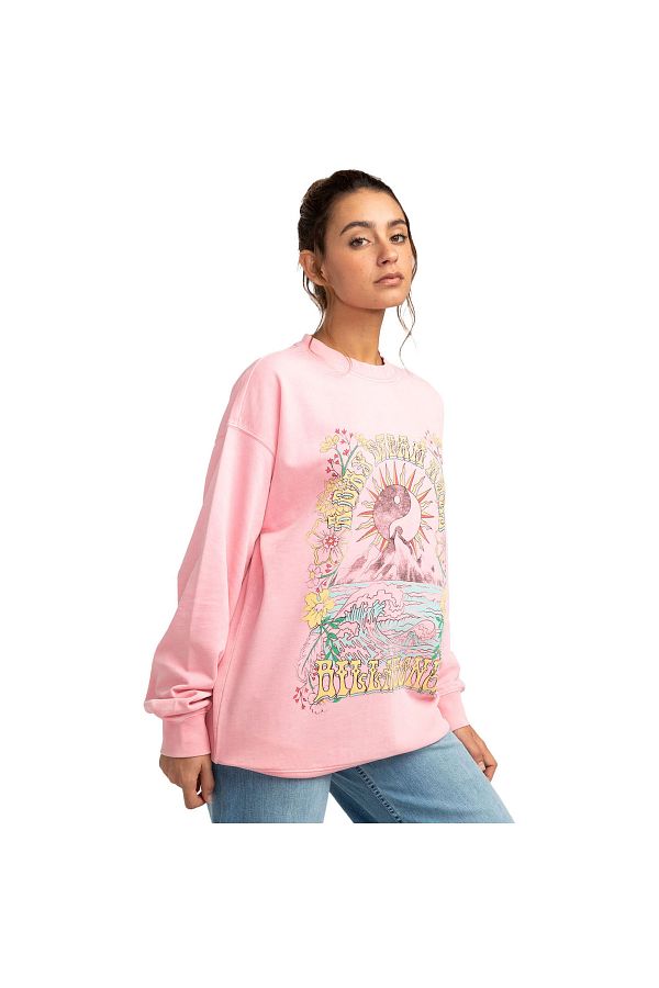 Billabong pink sweatshirt hot sale