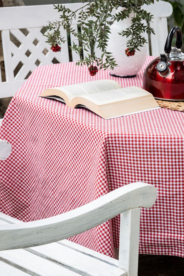 Morlay Comfortable Cotton Picnic Mat Cafe Restaurant and Tableware Cloth Multi Purpose Gingham Pattern Trendyol
