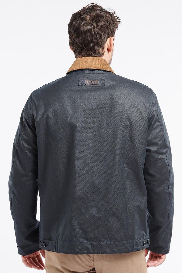 Barbour Milton Oiled Jacket Ny51 Navy Trendyol
