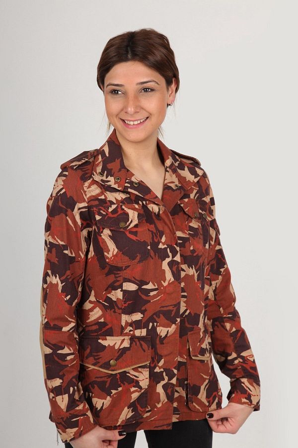 Barbour Mercia Casual Jacket Or51 Orange Camo Trendyol