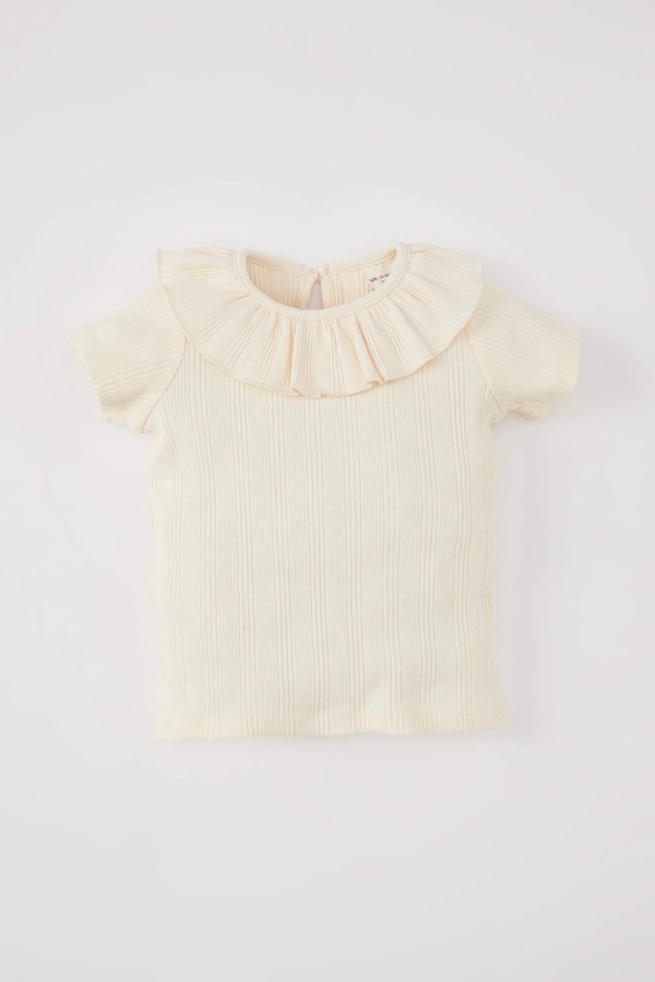 zeyderkids Kız Bebek Yakası Fırfırlı