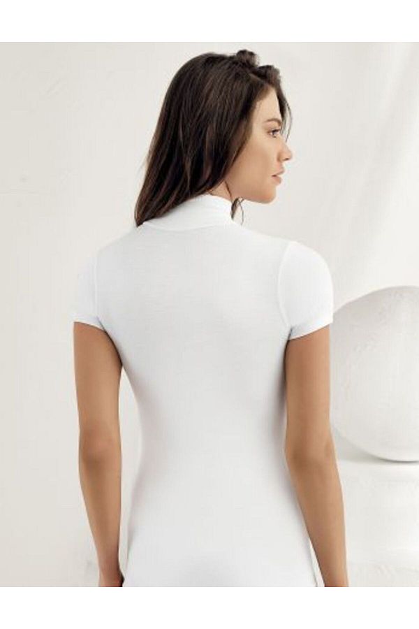 Şahinler-WHITE Short Sleeve Lycra Women's Bodysuit Black NEW 1