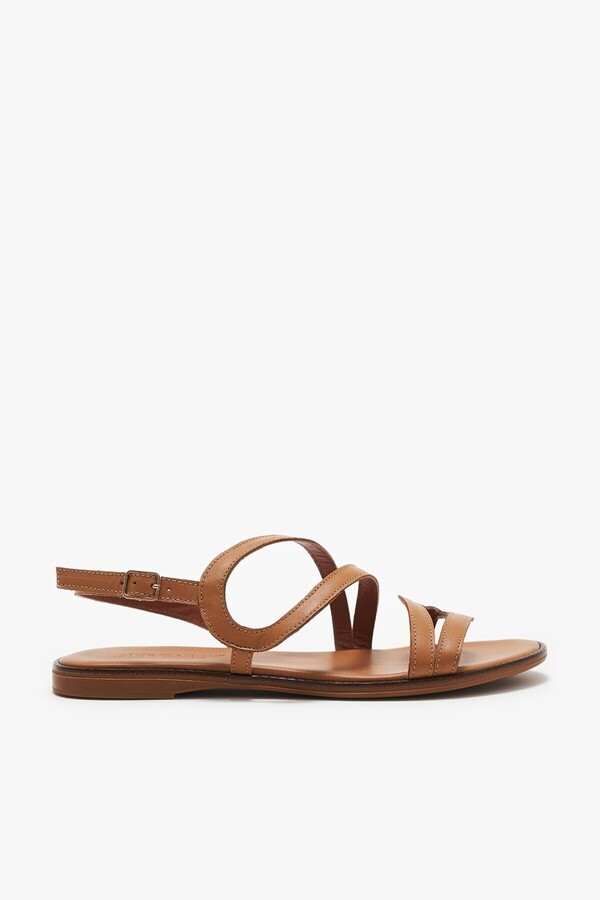 Louis Cardy Bally Genuine Leather Women's Sandals- Trendyol