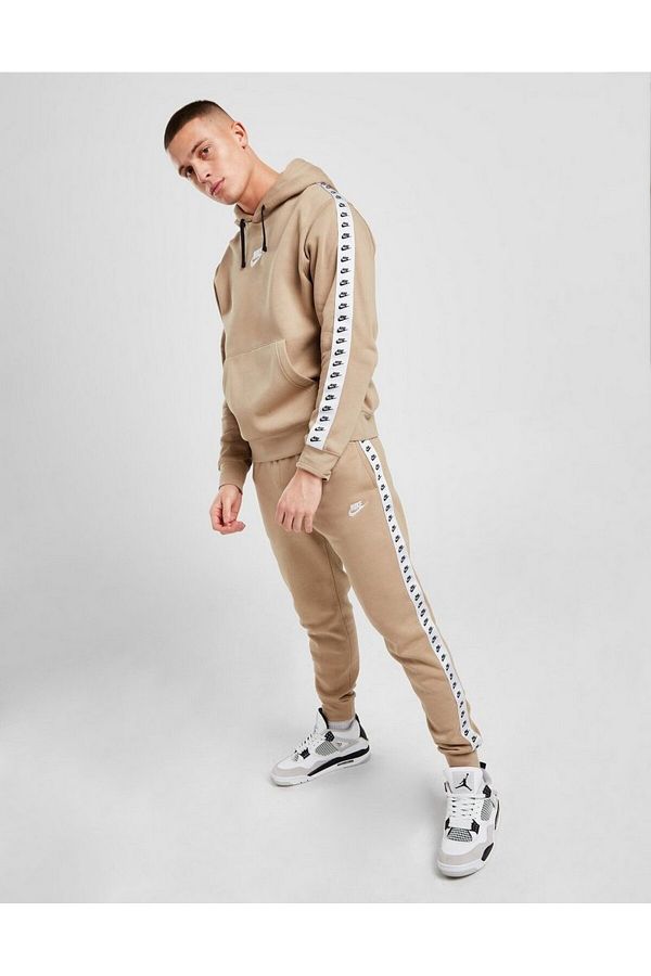 Nike Sports Sweatsuit Set Brown Oversize Trendyol