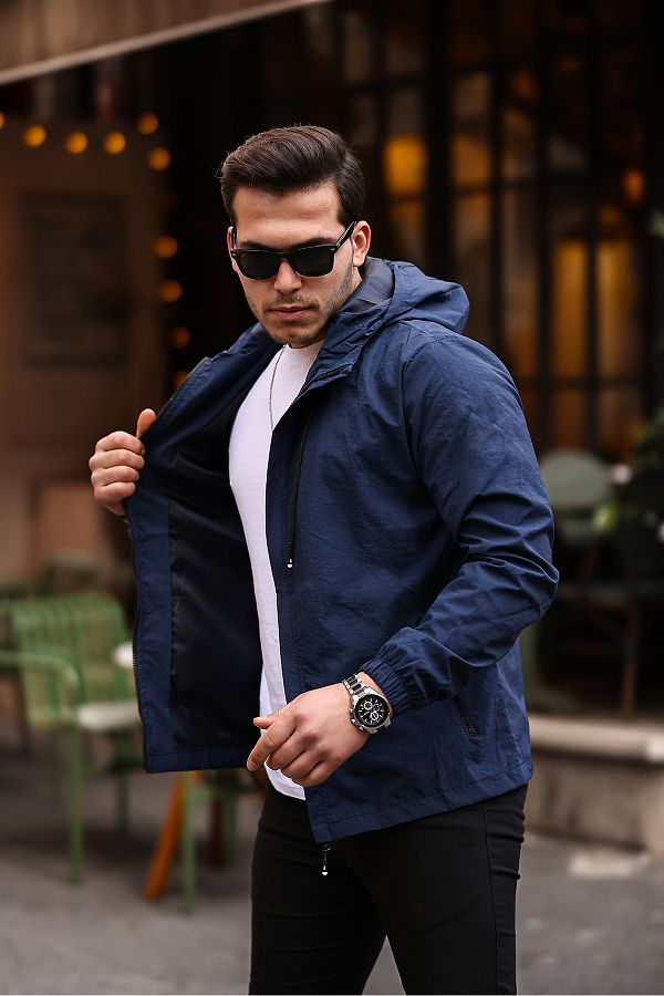 Navy blue spring jacket sale