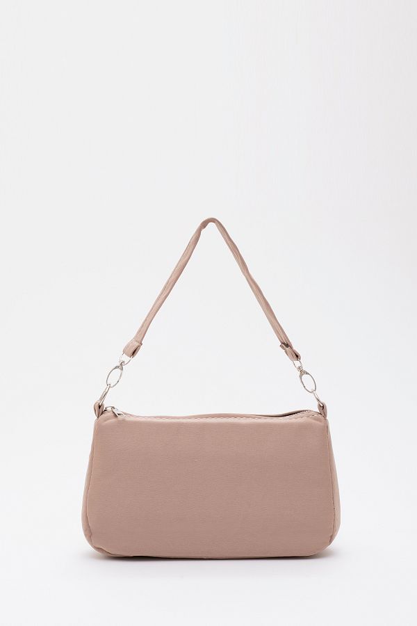 SHAKA-Mink U16 Daily Sports Canvas Fabric Baguette Women's Hand and Shoulder Bag L:23 E:16 W:7 1