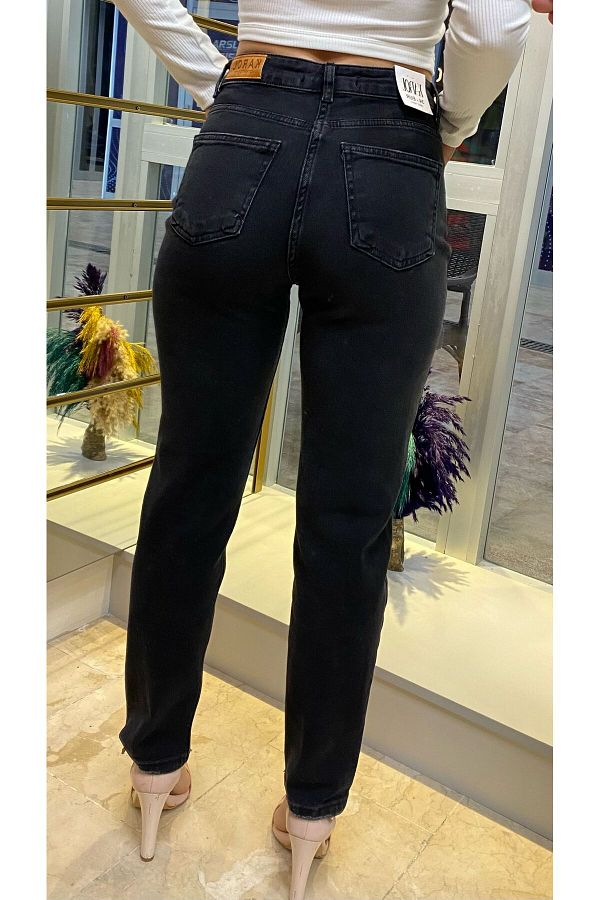 Karol Jeans Black High Waist Trendyol