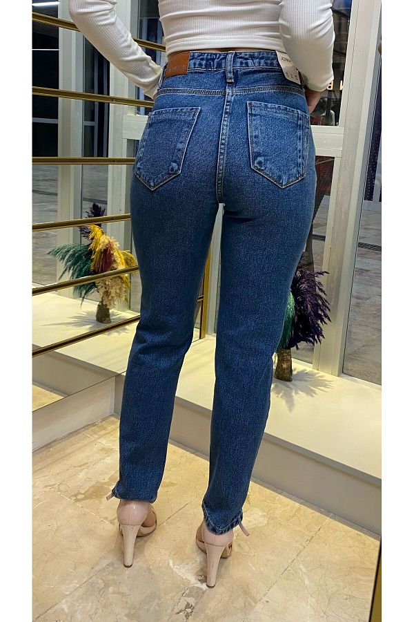 Karol Jeans Blue High Waist Trendyol