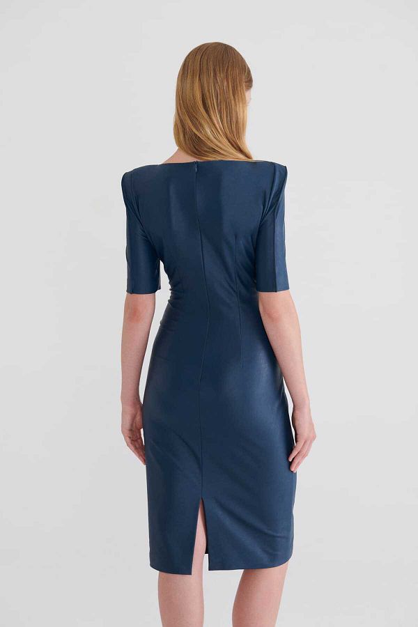 Roman navy blue dress sale