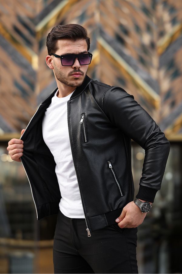 BOYS MANS Jacket Black Regular fit Trendyol