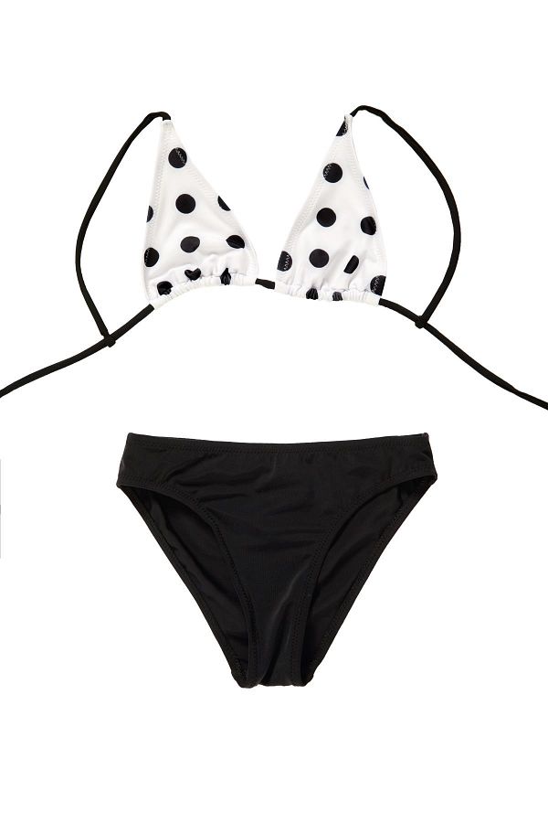 Argento-Little Triangle Girl's Bikini 1