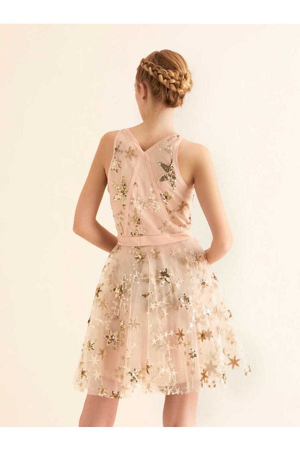 Roman Star Embroidered Evening Dress Original Trendyol