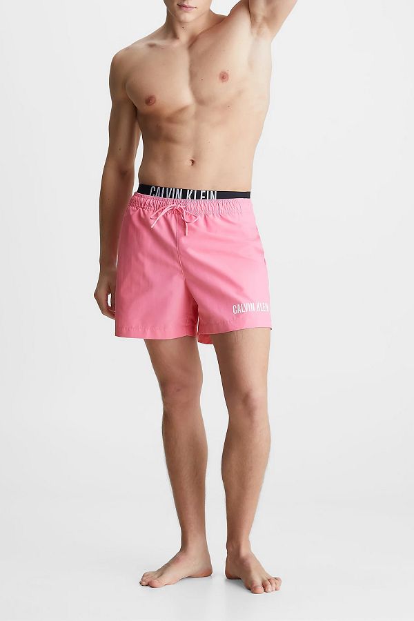 Pink calvin klein swim shorts hotsell