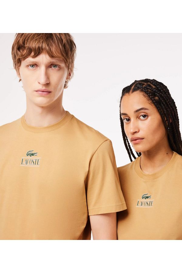 Lacoste t shirt beige deals