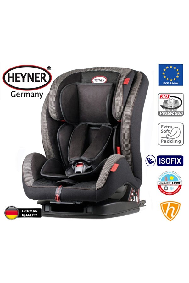 Heyner Multifix Aero Plus 9-36kg Isofix Oto Koltuğu Siyah