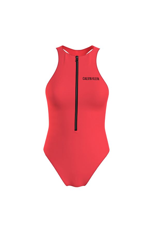 Calvin Klein Racerback Women s Red Swimsuit One Piece Kw0Kw02667Xn8 Trendyol