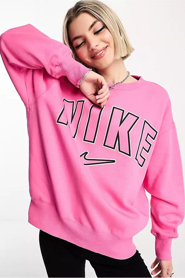 Baby pink nike sweater top