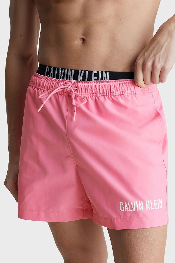 Pink calvin klein swim shorts hotsell