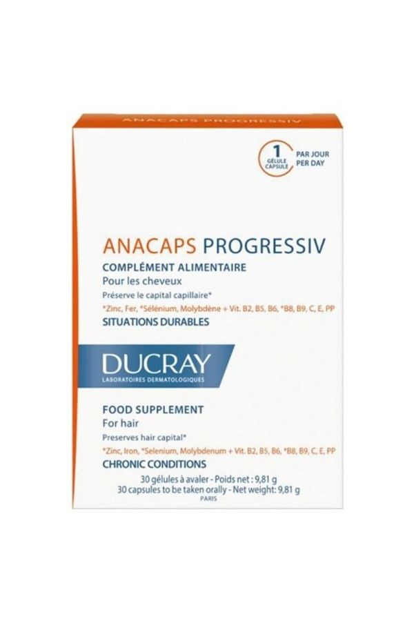 Ducray-Anacaps Progressive 30 Capsules 1