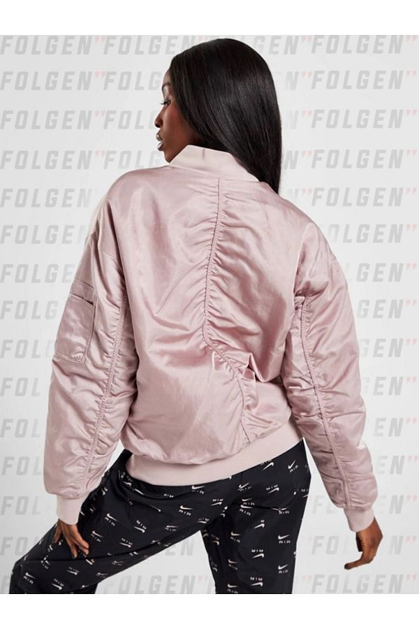 Nike pink bomber jacket shop