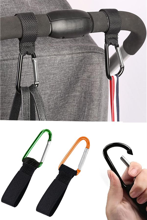 Hook stroller hanger clearance