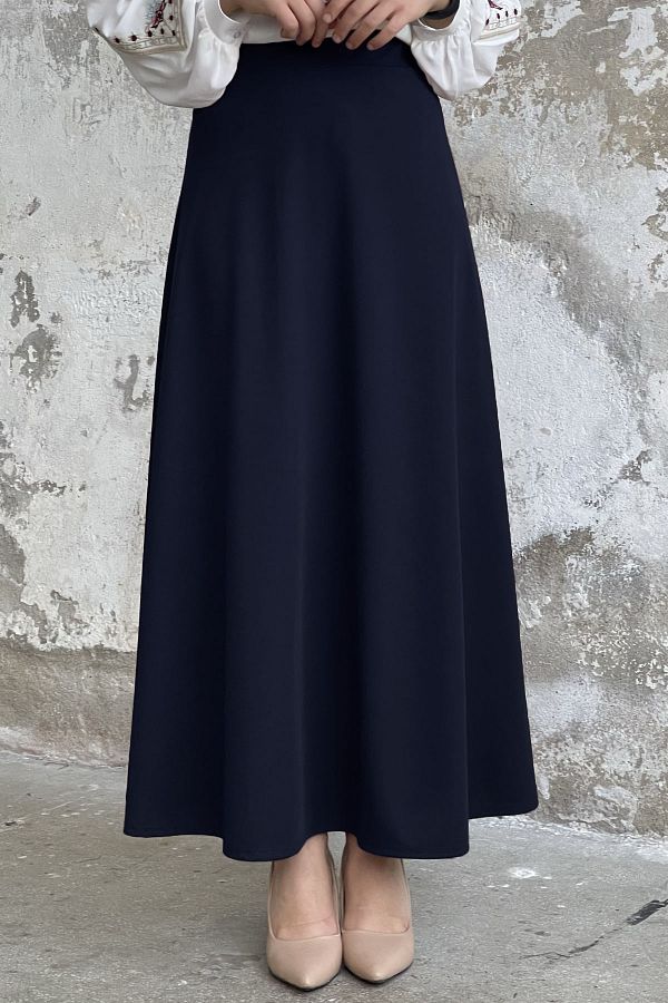 InStyle-Rock aus doppelt gestricktem Stoff - Marineblau 1