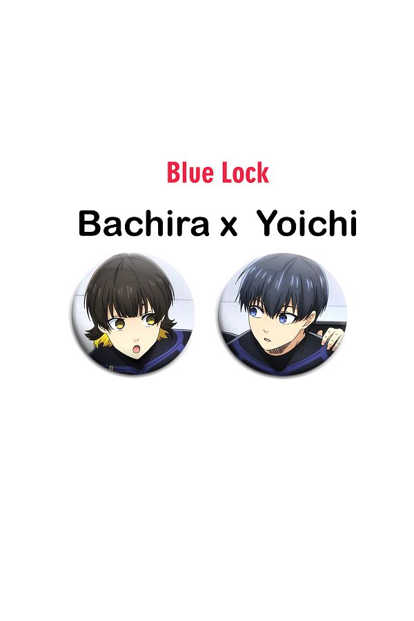 Akumastik-Blue Lock Yoichi x Bachira 2 pcs badge set - Needle Button Badge Set 1