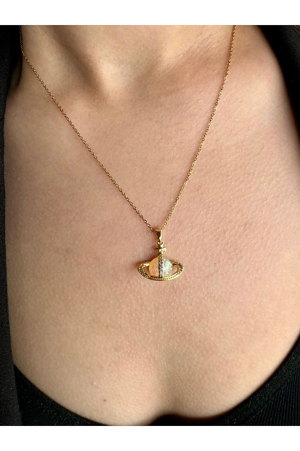 Hologram necklace gold deals