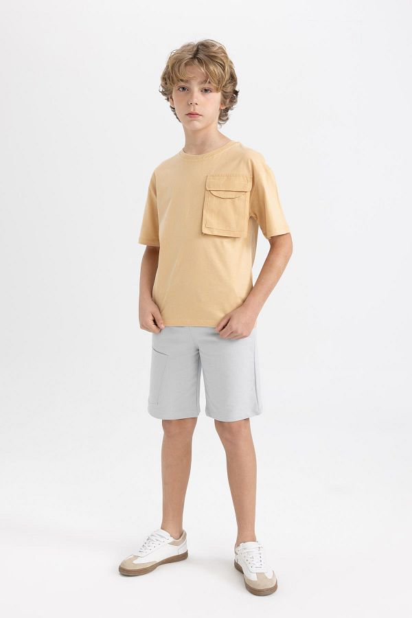 DeFacto-Boys' Basic Straight Shorts C1851A824Sm 1