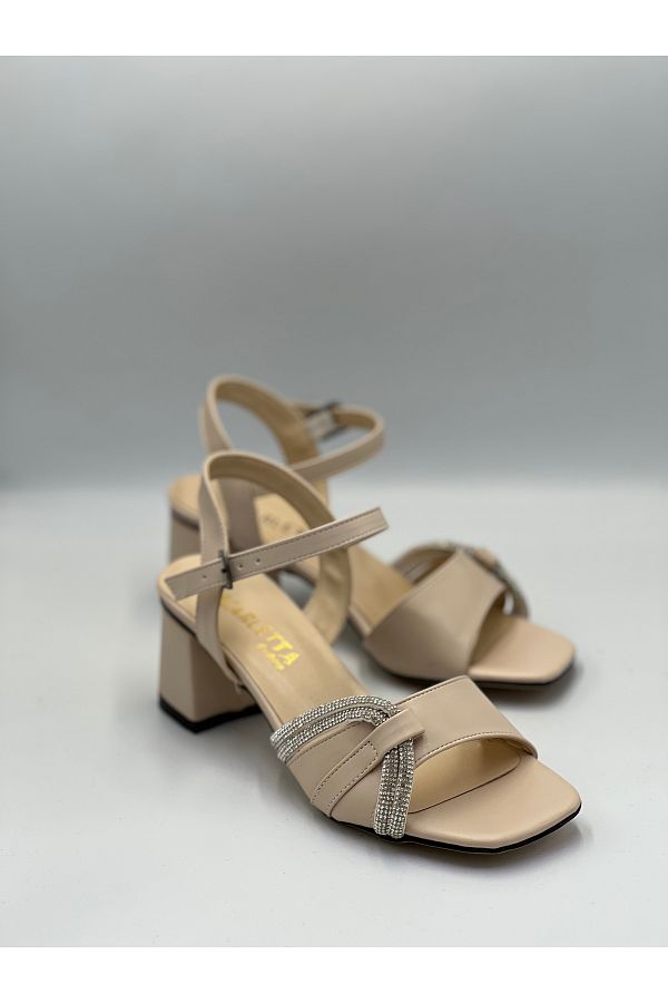 Cream ankle strap shoes new arrivals