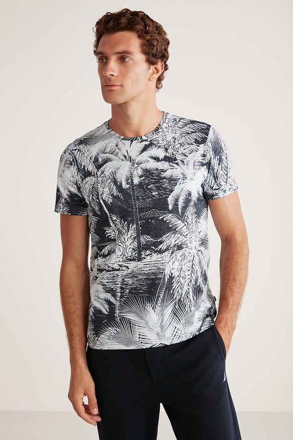 Nautica-Pajama set with palm print 1