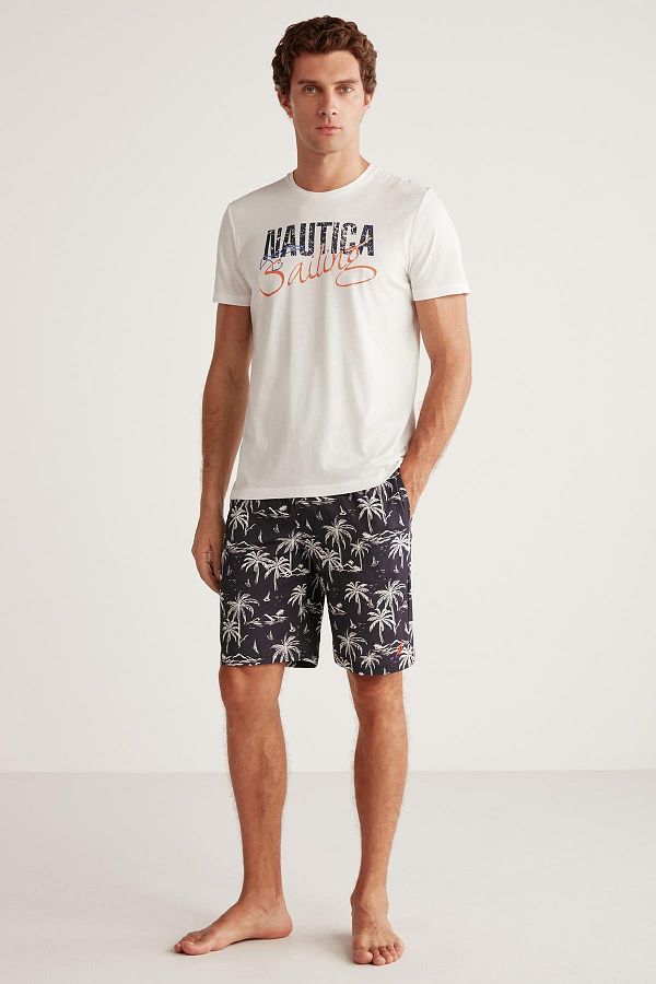Nautica-T-Shirt- und Shorts-Pyjama-Set 1