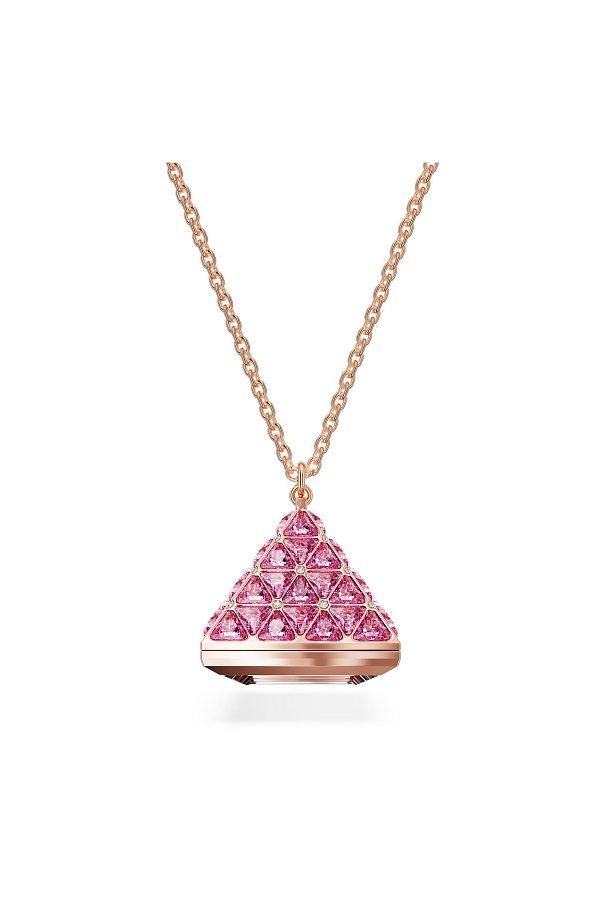Swarovski rose gold triangle necklace sales